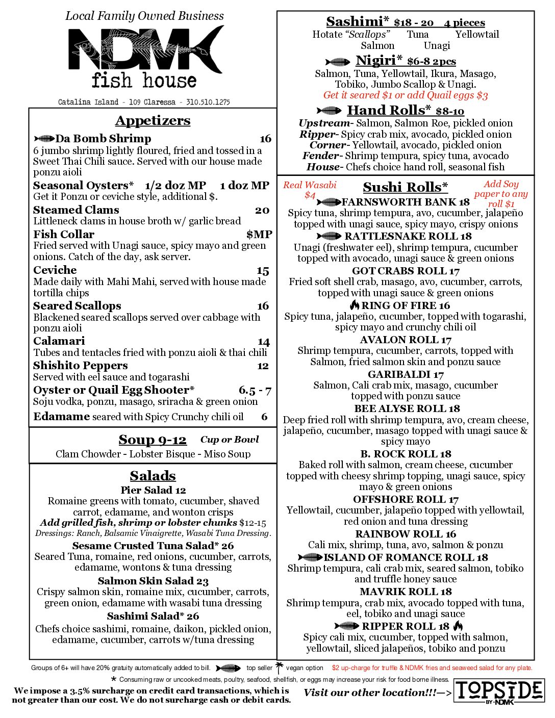 online menu (dragged)